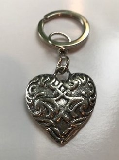 Ornate Heart keyring